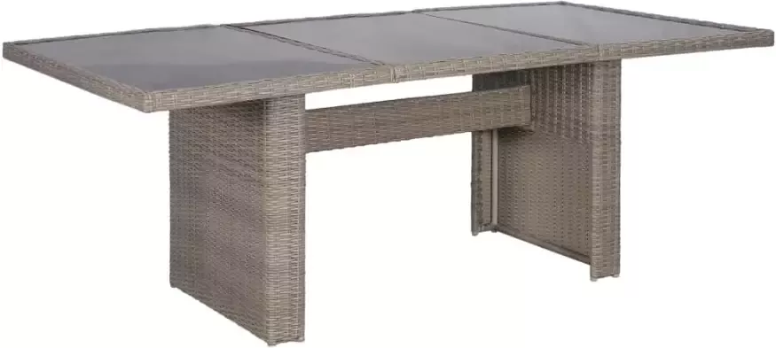 VidaXL 9-delige Tuinset poly rattan bruin - Foto 2
