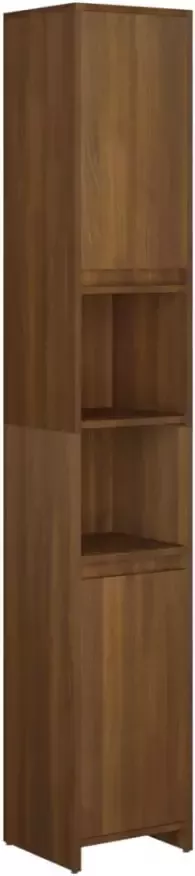 VIDAXL Badkamerkast 30x30x183 5 cm bewerkt hout bruin eikenkleur - Foto 2