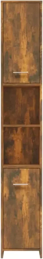 VIDAXL Badkamerkast 30x30x183 5 cm bewerkt hout gerookt eikenkleurig - Foto 3