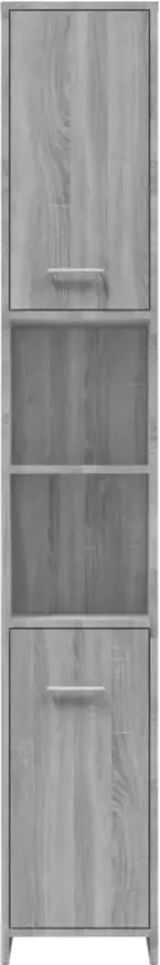 VIDAXL Badkamerkast 30x30x183 5 cm bewerkt hout grijs sonoma eiken - Foto 3
