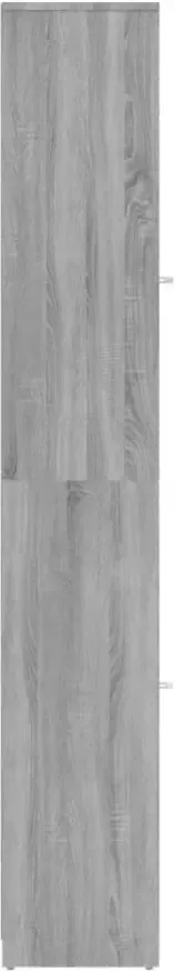 VIDAXL Badkamerkast 30x30x183 5 cm bewerkt hout grijs sonoma eiken - Foto 2