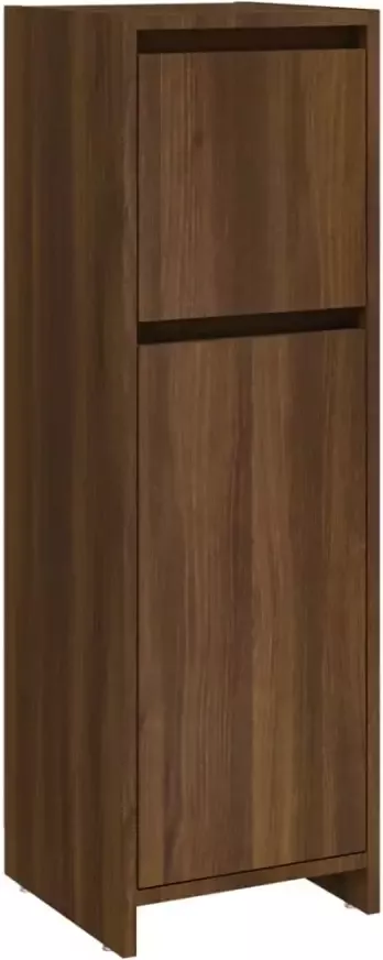 VIDAXL Badkamerkast 30x30x95 cm bewerkt hout bruin eikenkleur