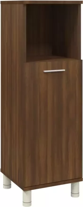 VIDAXL Badkamerkast 30x30x95 cm bewerkt hout bruin eikenkleur - Foto 3