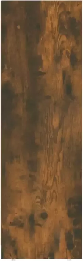 VIDAXL Badkamerkast 30x30x95 cm bewerkt hout gerookt eikenkleurig - Foto 2