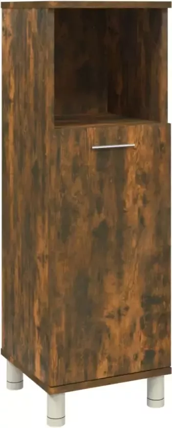 VIDAXL Badkamerkast 30x30x95 cm bewerkt hout gerookt eikenkleurig - Foto 3