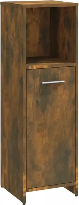 VIDAXL Badkamerkast 30x30x95 cm bewerkt hout gerookt eikenkleurig - Foto 3