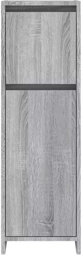 VIDAXL Badkamerkast 30x30x95 cm bewerkt hout grijs sonoma eikenkleurig - Foto 3