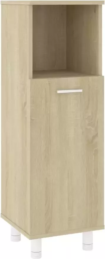VIDAXL Badkamerkast 30x30x95 cm bewerkt hout sonoma eikenkleurig - Foto 2