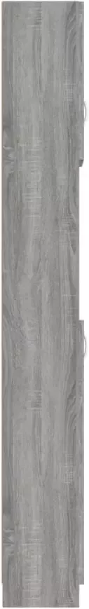 VIDAXL Badkamerkast 32x25 5x190 cm bewerkt hout grijs sonoma eiken - Foto 3