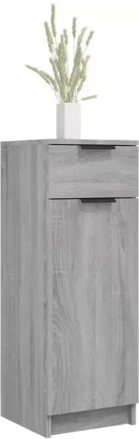 VidaXL Badkamerkast 32x34x90 cm bewerkt hout grijs sonoma eikenkleurig - Foto 5