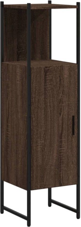 VIDAXL Badkamerkast 33x33x120 5 cm bewerkt hout bruin eikenkleurig - Foto 3