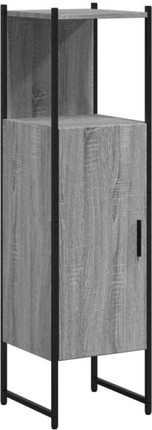 VIDAXL Badkamerkast 33x33x120 5 cm bewerkt hout grijs sonoma eiken