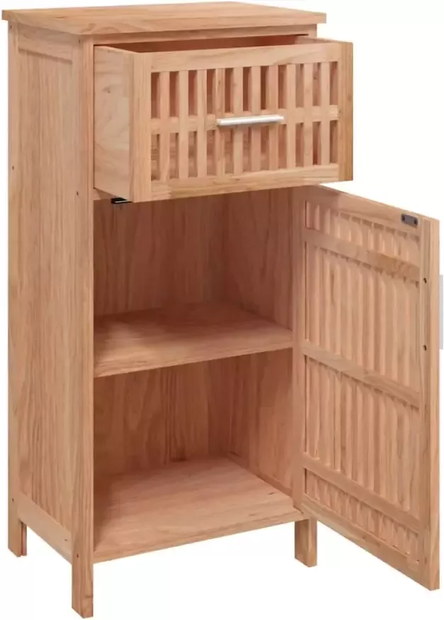 VidaXL Badkamerkast 42x29x82 cm massief walnotenhout