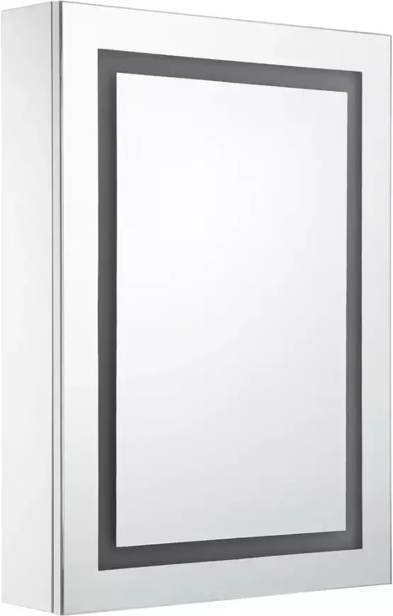 VidaXL Prolenta Premium Badkamerkast met spiegel en LED 50x13x70 cm - Foto 3