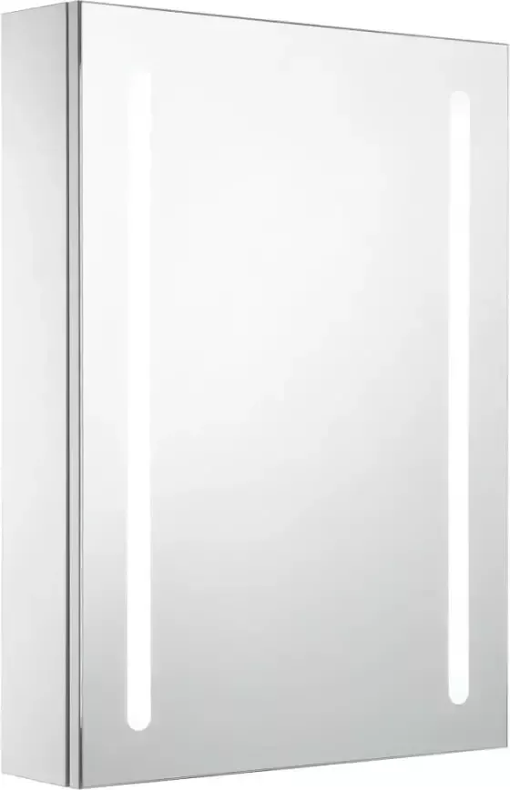 VidaXL Prolenta Premium Badkamerkast met spiegel en LED 50x13x70 cm - Foto 3