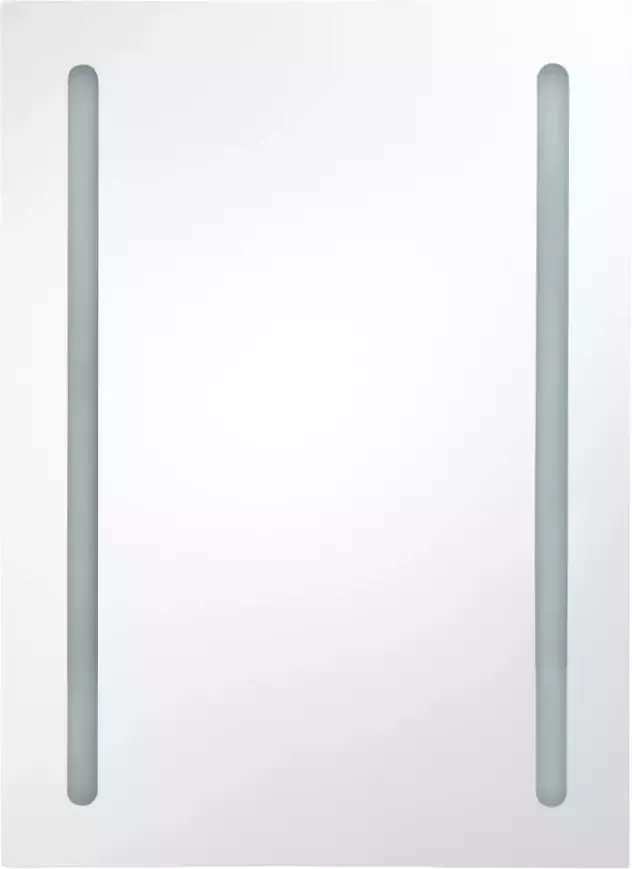 VidaXL Prolenta Premium Badkamerkast met spiegel en LED 50x13x70 cm