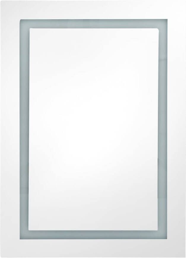 VIDAXL Badkamerkast met spiegel en LED 50x13x70 cm betongrijs - Foto 2