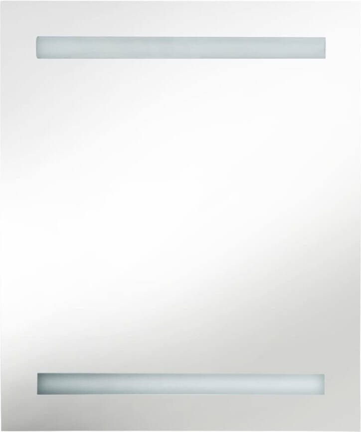 VIDAXL Badkamerkast met spiegel en LED 50x14x60 cm eikenkleurig - Foto 1