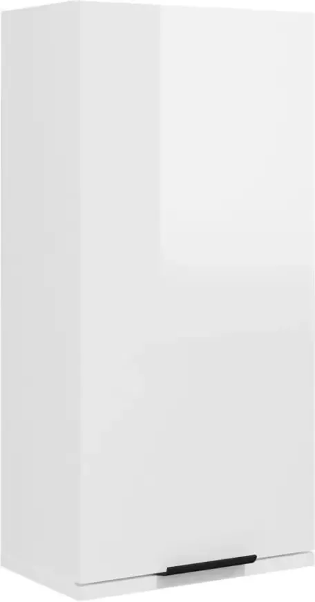 VIDAXL Badkamerkast wandgemonteerd 32x20x67 cm hoogglans wit - Foto 5