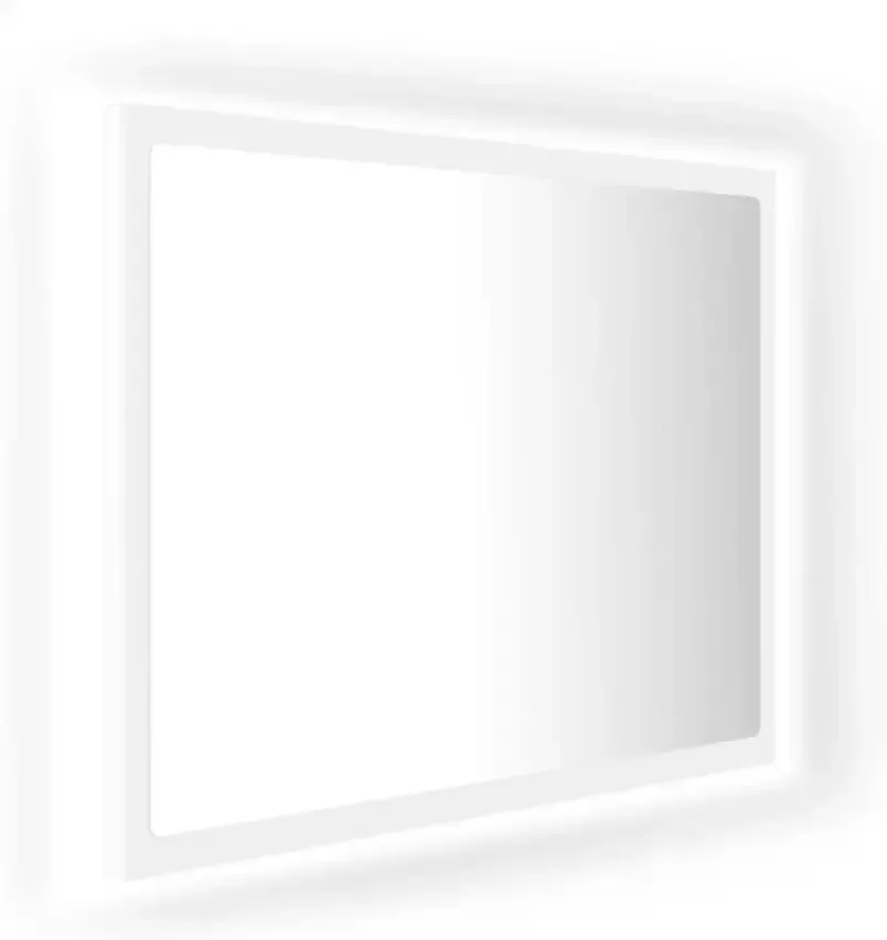 VIDAXL Badkamerspiegel LED 60x8 5x37 cm acryl wit