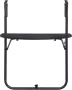 VIDAXL Balkontafel hangend 60x64x83 5 cm rattan-look kunststof zwart - Thumbnail 2
