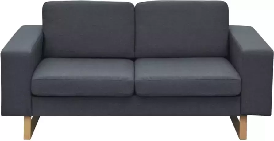 VidaXL -Bankenset-2-+-3-zits-donkergrijs - Foto 2