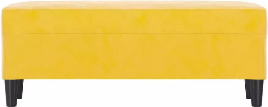 VIDAXL Bankje 100x35x41 cm fluweel geel - Foto 2