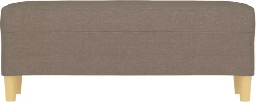 VIDAXL Bankje 100x35x41 cm stof taupe - Foto 3