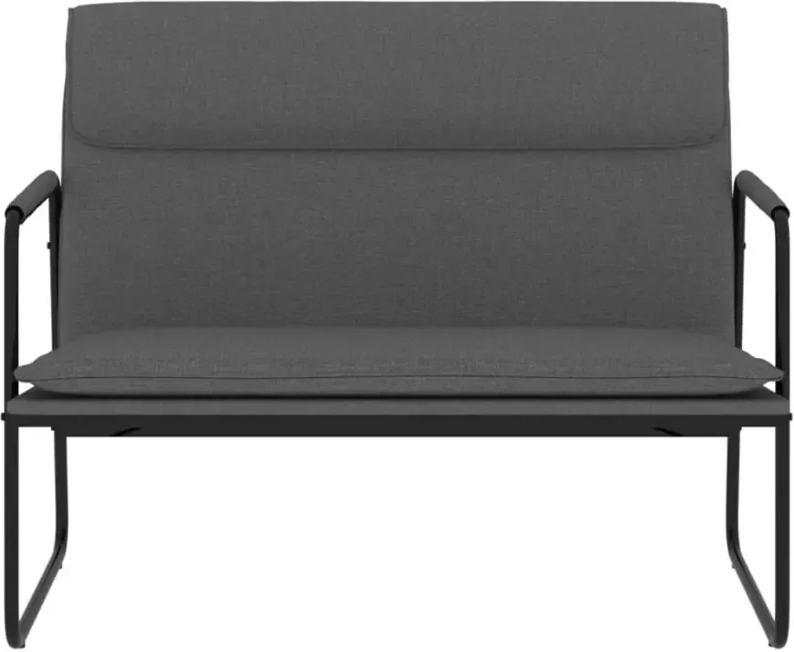 VIDAXL Bankje 100x64x80 cm stof donkergrijs - Foto 2