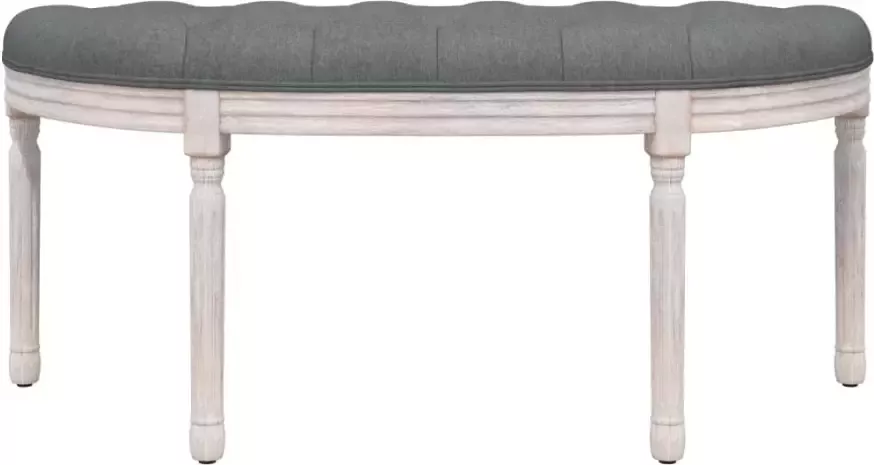 VIDAXL Bankje 110 5x45x49 cm stof donkergrijs - Foto 3
