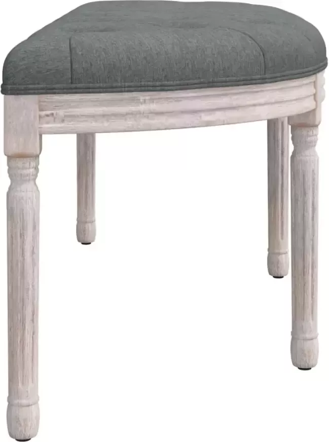 VIDAXL Bankje 110 5x45x49 cm stof donkergrijs - Foto 2