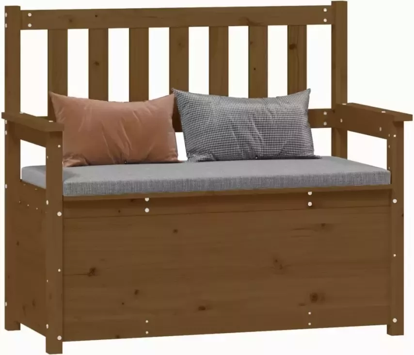 VIDAXL Bankje 112 5x51 5x96 5 cm massief grenenhout honingbruin