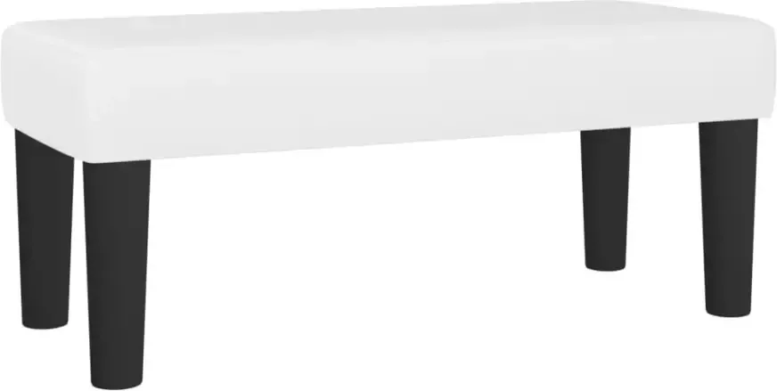VIDAXL Bankje 70x30x30 cm kunstleer wit - Foto 2