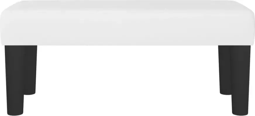 VIDAXL Bankje 70x30x30 cm kunstleer wit - Foto 3