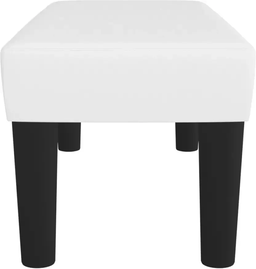 VIDAXL Bankje 70x30x30 cm kunstleer wit
