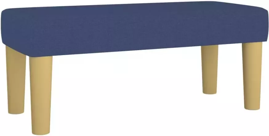 VidaXL Bankje 70x30x30 cm stof blauw - Foto 2