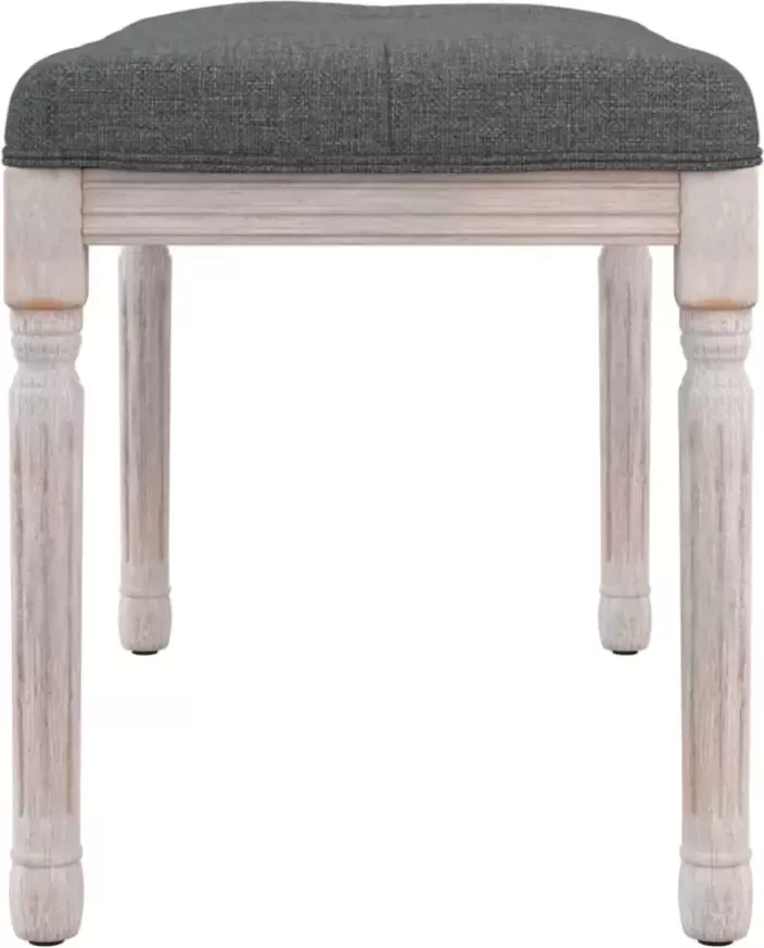 VIDAXL Bankje 80x40x49 cm stof donkergrijs - Foto 2
