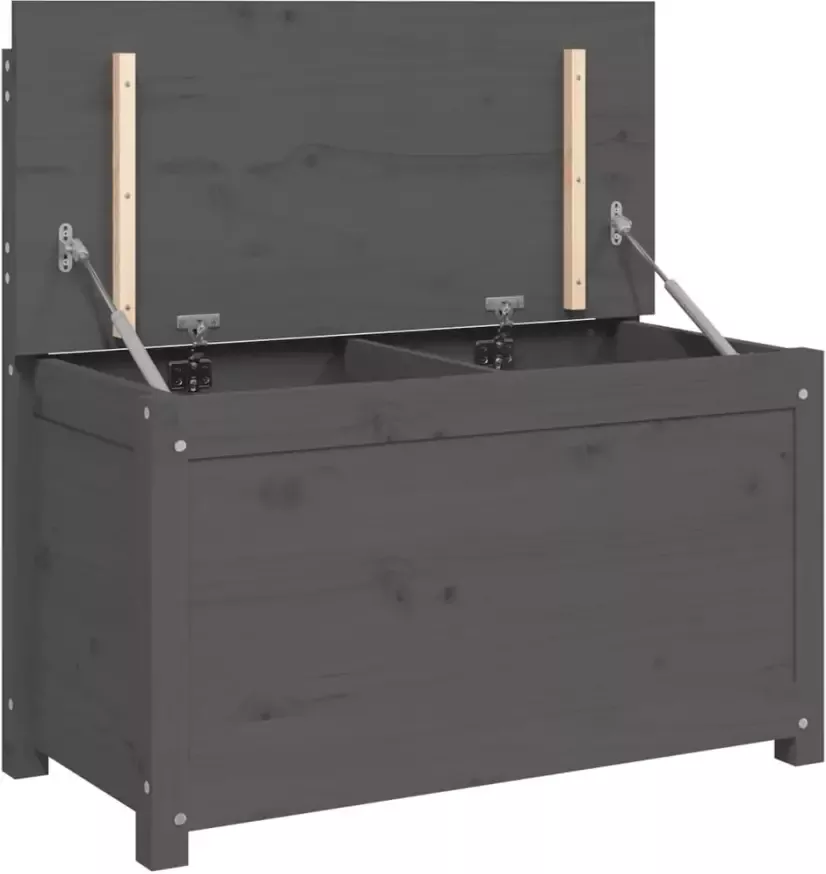 VIDAXL Bankje 80x41x77 cm massief grenenhout grijs - Foto 2