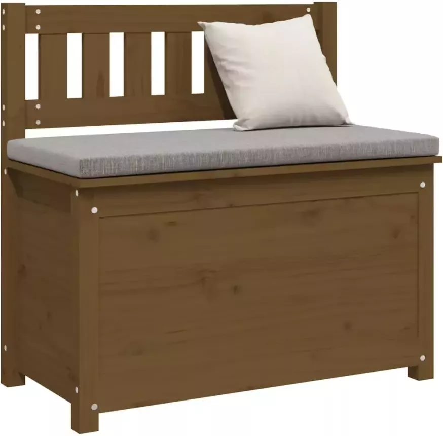 VIDAXL Bankje 80x41x77 cm massief grenenhout honingbruin - Foto 2