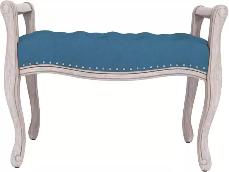 VIDAXL Bankje 80x45x60 cm fluweel blauw - Foto 2