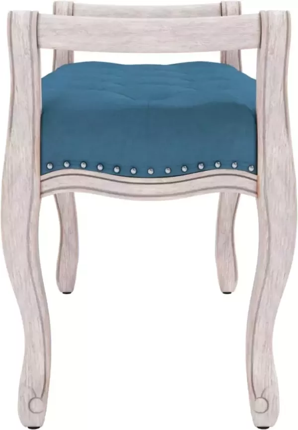 VIDAXL Bankje 80x45x60 cm fluweel blauw - Foto 3
