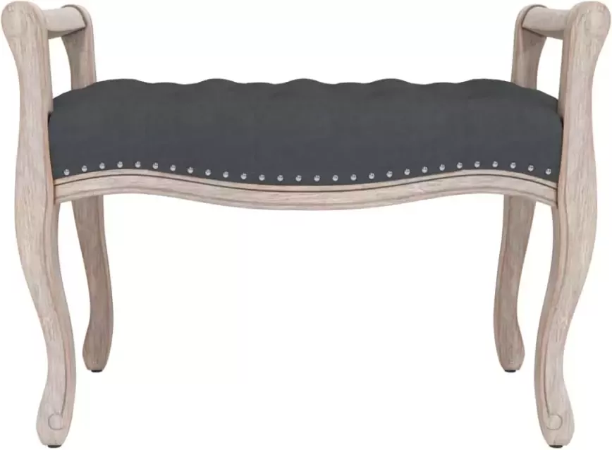 VIDAXL Bankje 80x45x60 cm fluweel donkergrijs - Foto 2