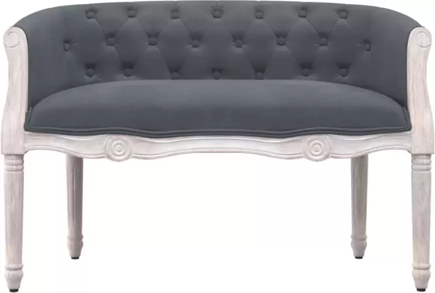 VIDAXL Bankje 98x56x69 cm fluweel donkergrijs - Foto 3