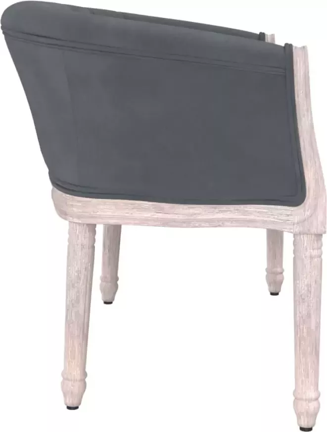 VIDAXL Bankje 98x56x69 cm fluweel donkergrijs - Foto 2