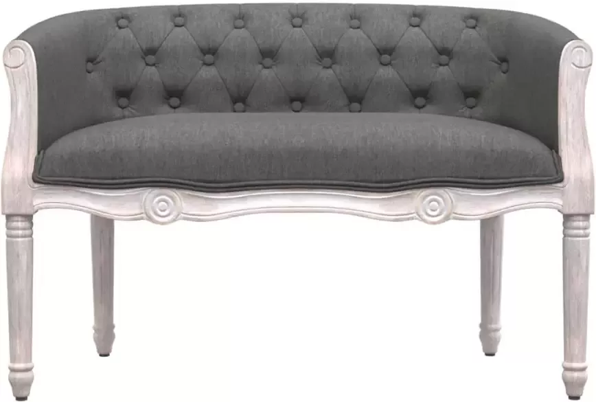 VIDAXL Bankje 98x56x69 cm stof donkergrijs - Foto 3