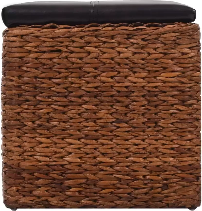 VidaXL -Bankje-met-3-manden-105x40x42-cm-zeegras-bruin - Foto 3