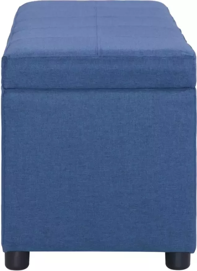 VidaXL -Bankje-met-opbergvak-116-cm-polyester-blauw