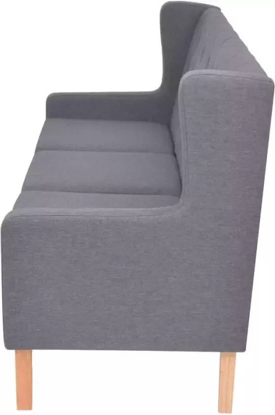 VidaXL -Bankstel-stof-grijs-2-delig - Foto 4