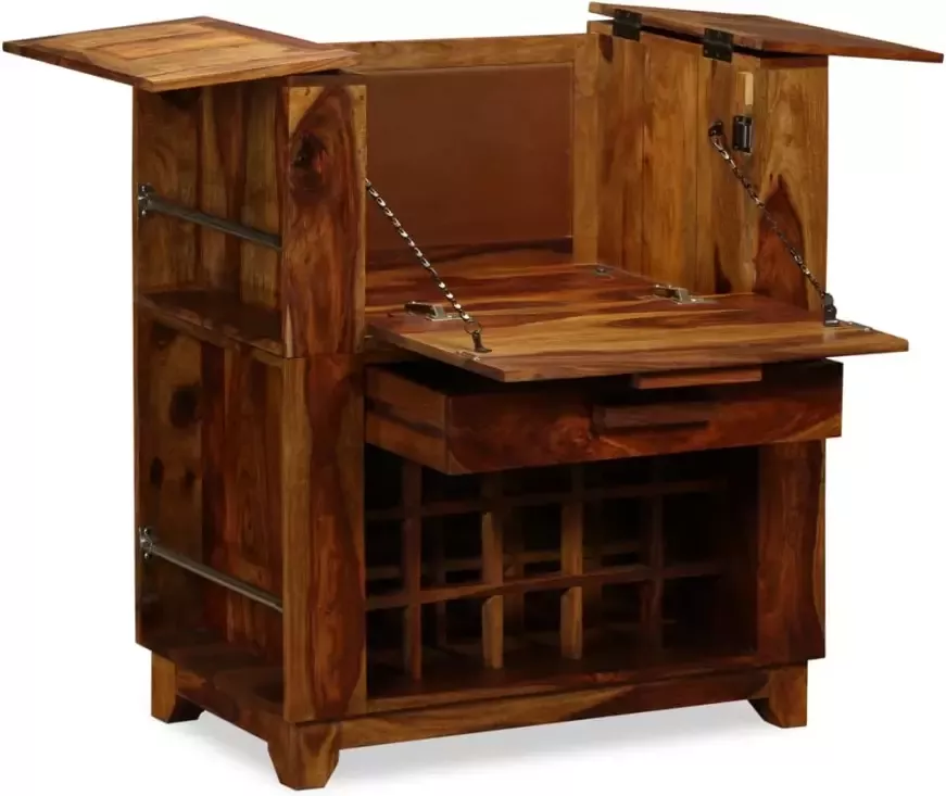 VidaXL Barkast 85x40x95 cm massief sheeshamhout - Foto 4