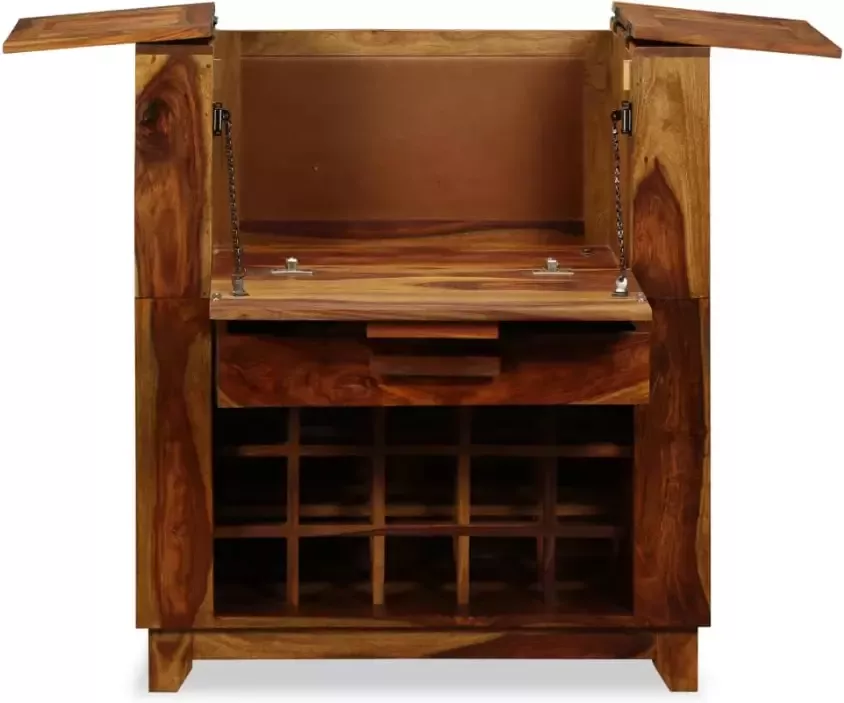 VidaXL Barkast 85x40x95 cm massief sheeshamhout - Foto 3